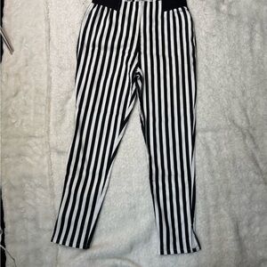 Junk food Striped Black and White  Pants